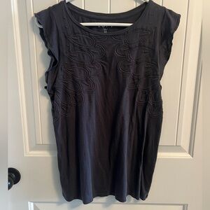 LOFT Charcoal Blouse